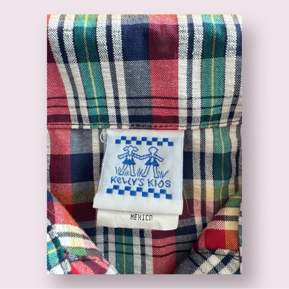 Vintage Kelly’s Kids Plaid Dress - Picture 2 of 4